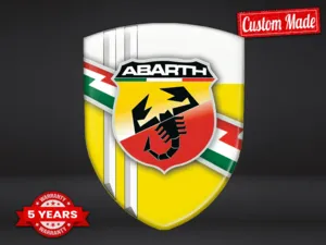 Fiat Abarth Emblema En Relieve Acabado Exclusivo Insignias Gama Alta